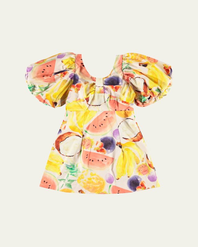 Girl's Cissy Short-Sleeve Dress, Size 7